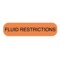 Nevs Fluid Restrictions Label 5/16 x 1-1/4" D-1489 - alternate 1